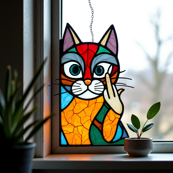 🤣Peek-a-Boo Middle Finger Cat