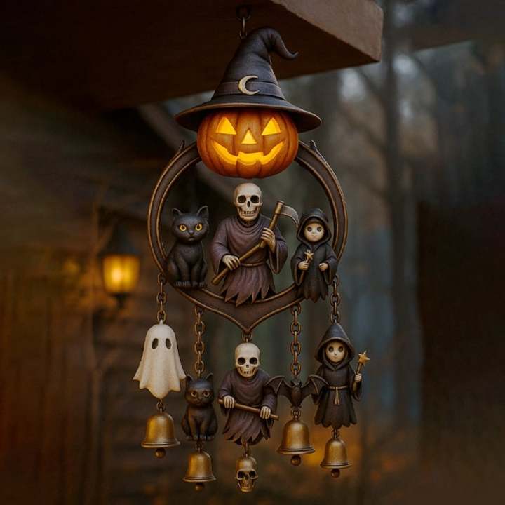 Halloween Pumpkin Wind Chimes