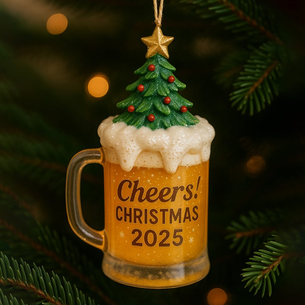  Beer Glass Christmas Ornament