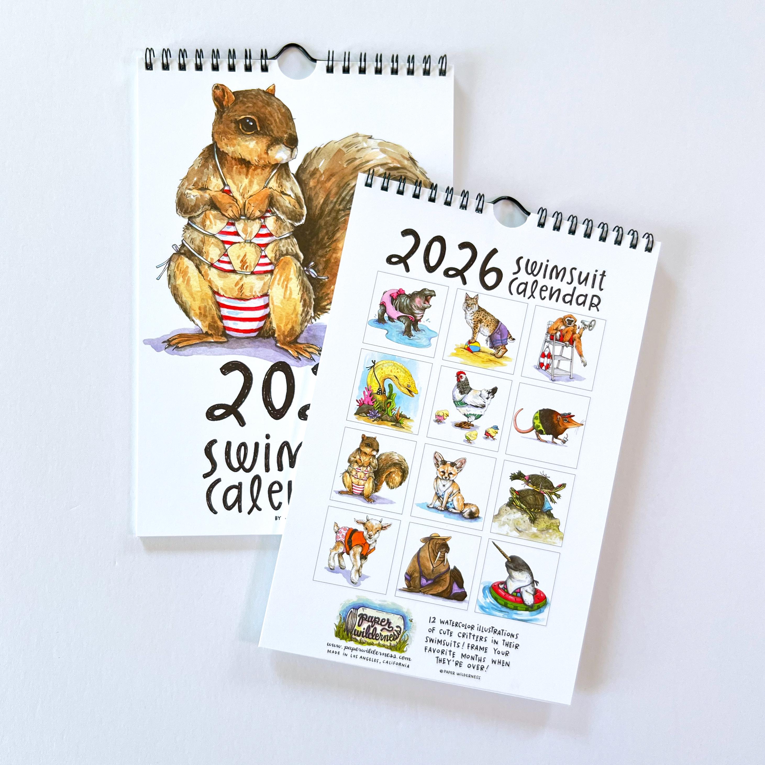 2026 Animal Swimsuit Calendar​