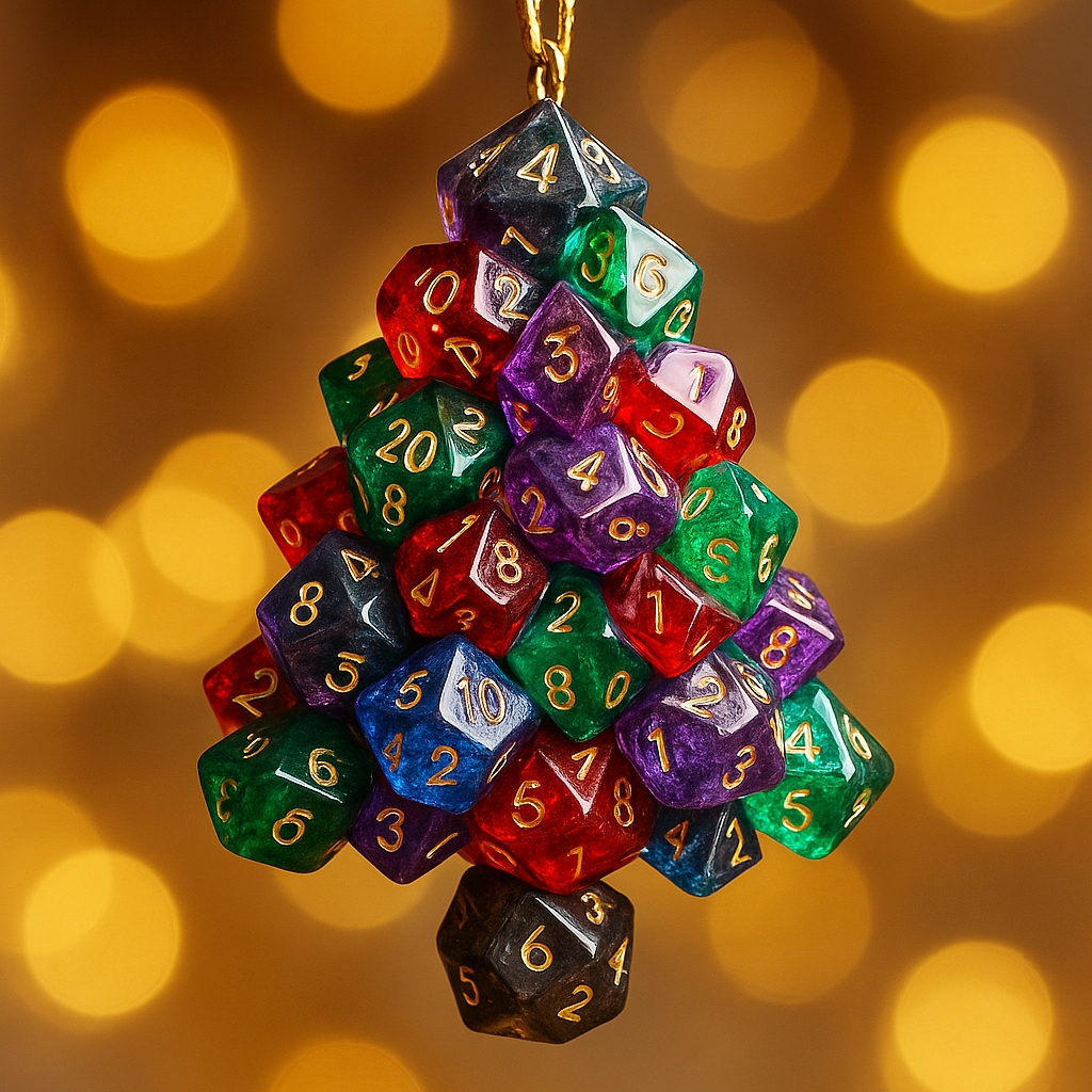 Dice Tree Christmas Ornament – A Gamer’s Holiday Dream​