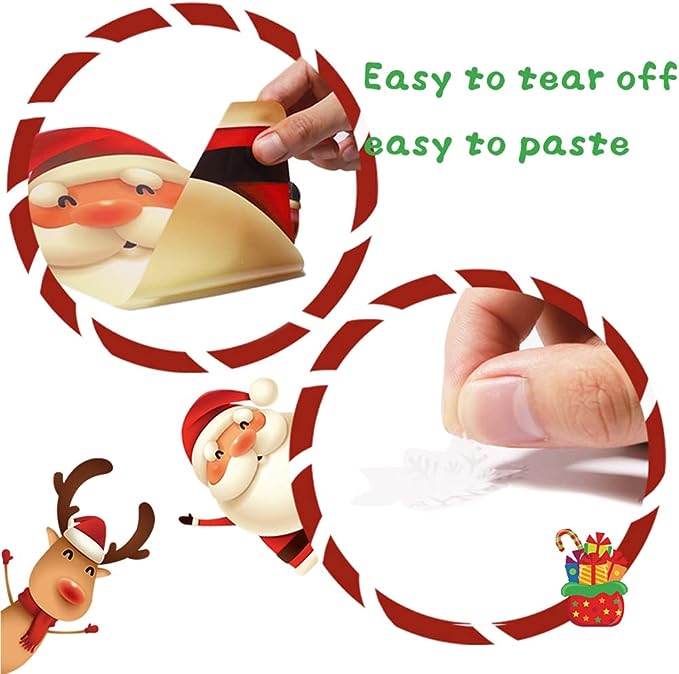 Deck Your Windows with Festive Cheer - Christmas Window Stickers Set
