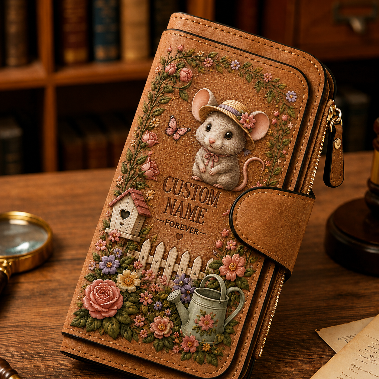 🌸 Personalized Garden Wallet - Perfect Gift For Her 🌿