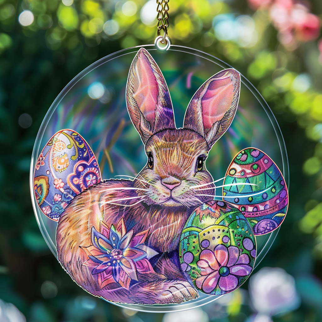 Easter Stained Glass Suncatcher
