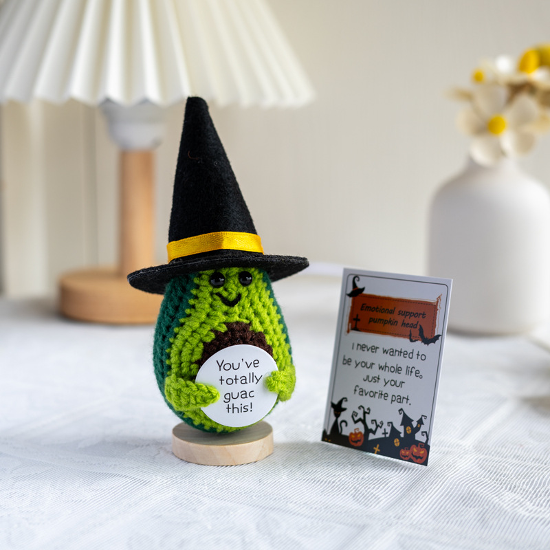 🎃Halloween Pumpkin Head Crochet Doll Ornament