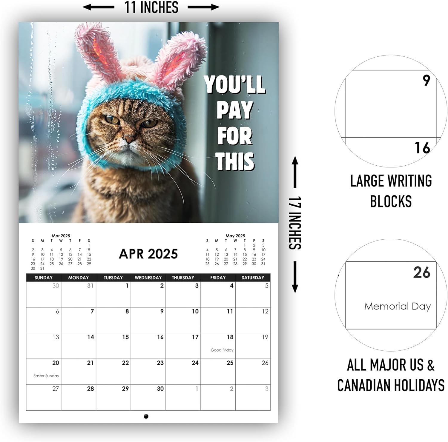 😾2025 Peed-Off Cats Calendar