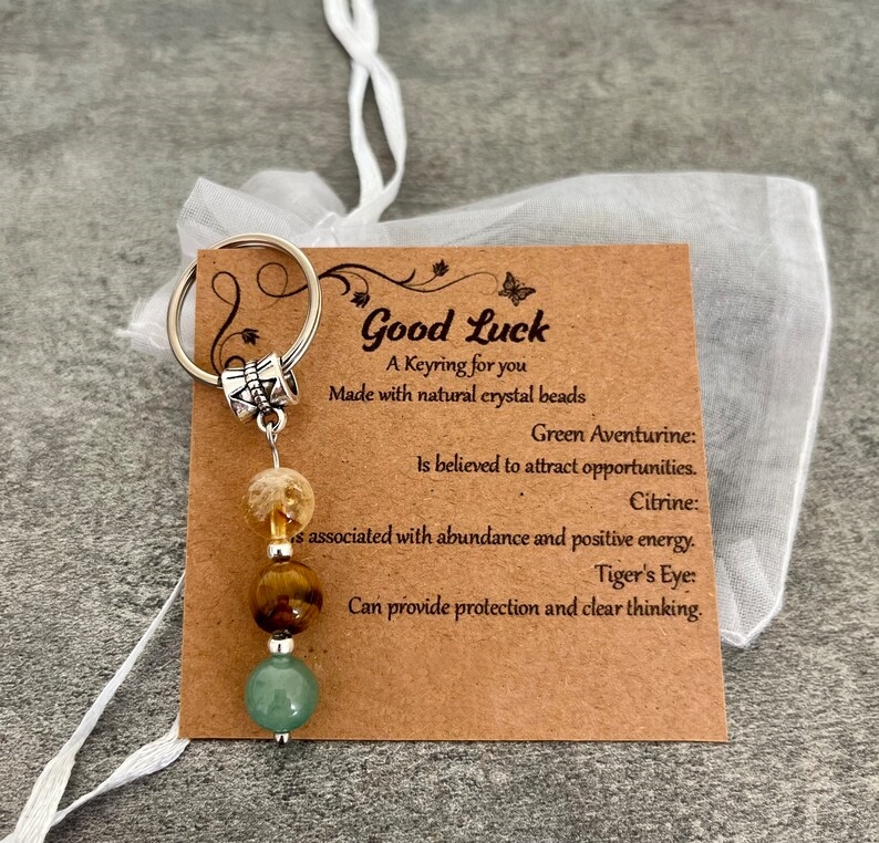 🌟Natural crystal keychain