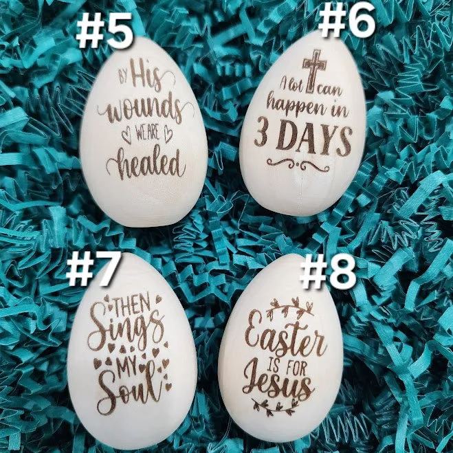 🐰🎁Wooden Easter Eggs