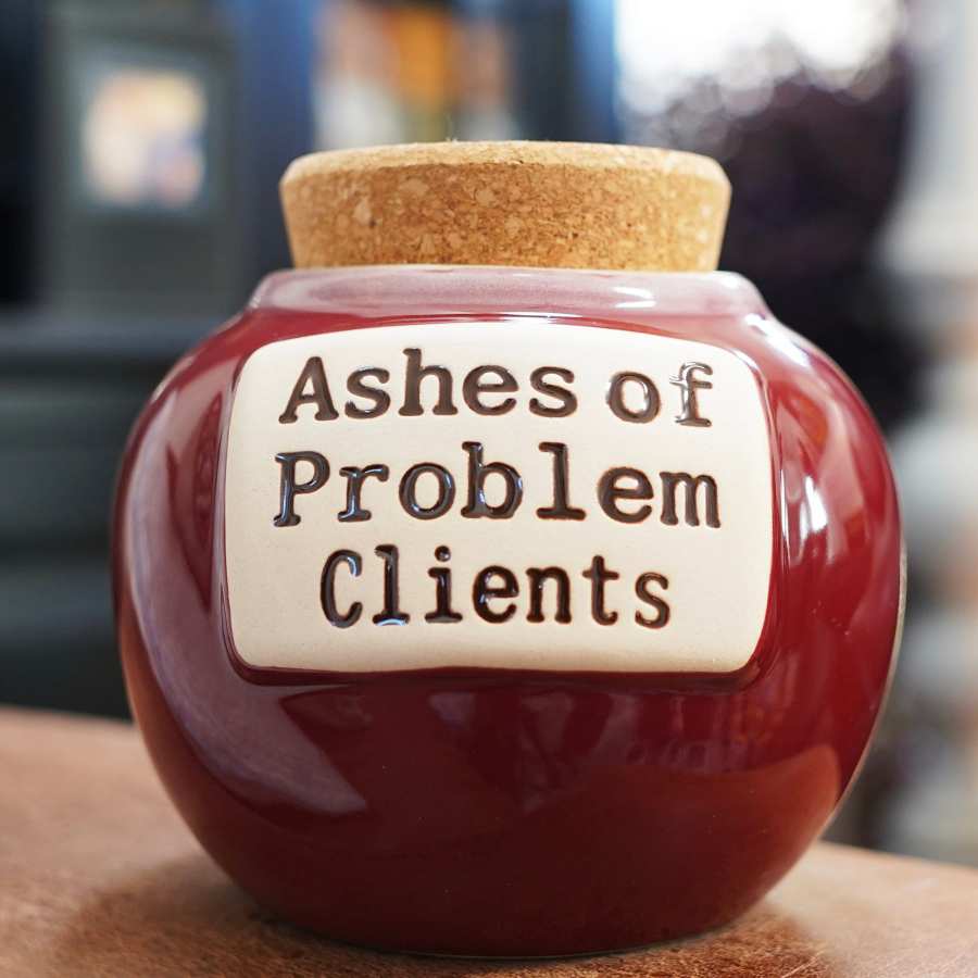 🤣Ashes of Problem Clients Piggy Bank