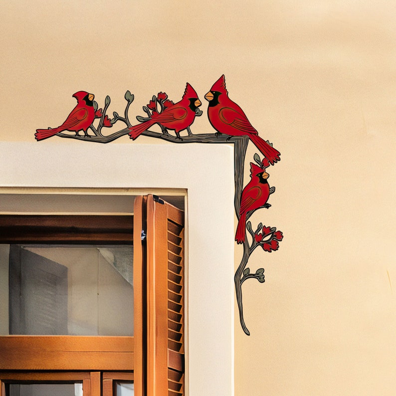 🐦Cardinal Door Topper