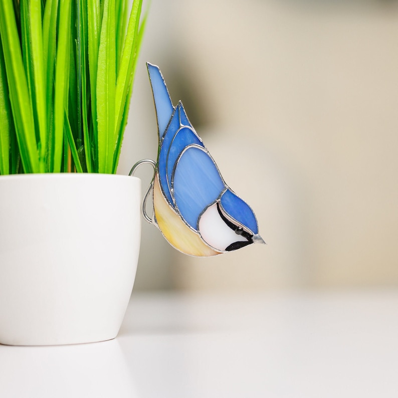 Stained Glass Bird Suncatcher 