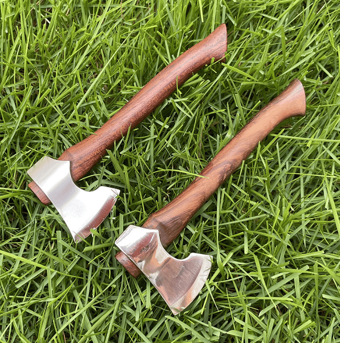 Mini Axe Fixed Blade Hunting Survival Stainless Steel Tactical Knife Home Car Decor