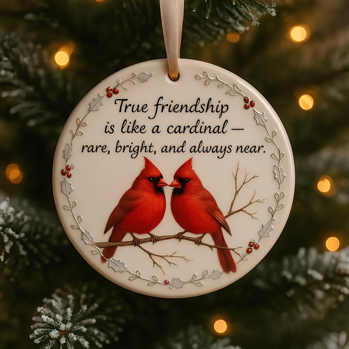 🐦Cardinal Friendship Ornament