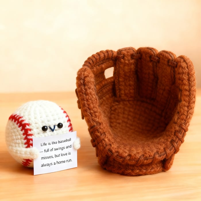 Crochet Baseball & Glove