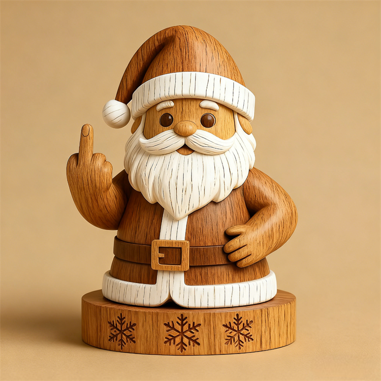 🖕 The Naughty List Wooden Sign