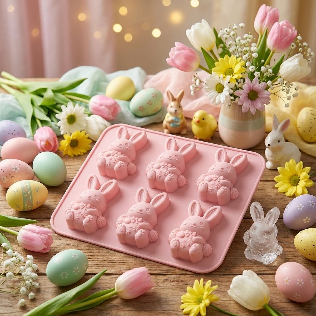6-Cavity 3D Ice Cube & Dessert Mold