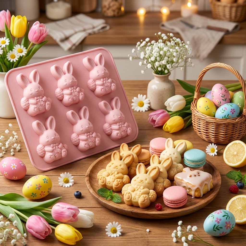 6-Cavity 3D Ice Cube & Dessert Mold