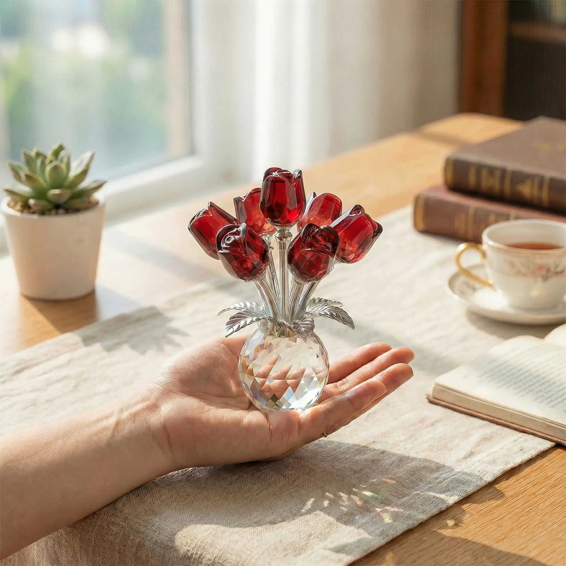 🔥2026 Mother's Day Gifts 50% Off--🌹Colorful Crystal Rose Bouquet | Perfect Gift for Her & Home Decor
