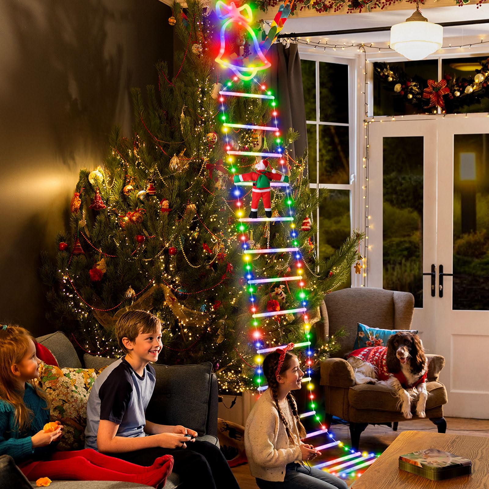 Christmas Decorative Outdoor Ladder Lights