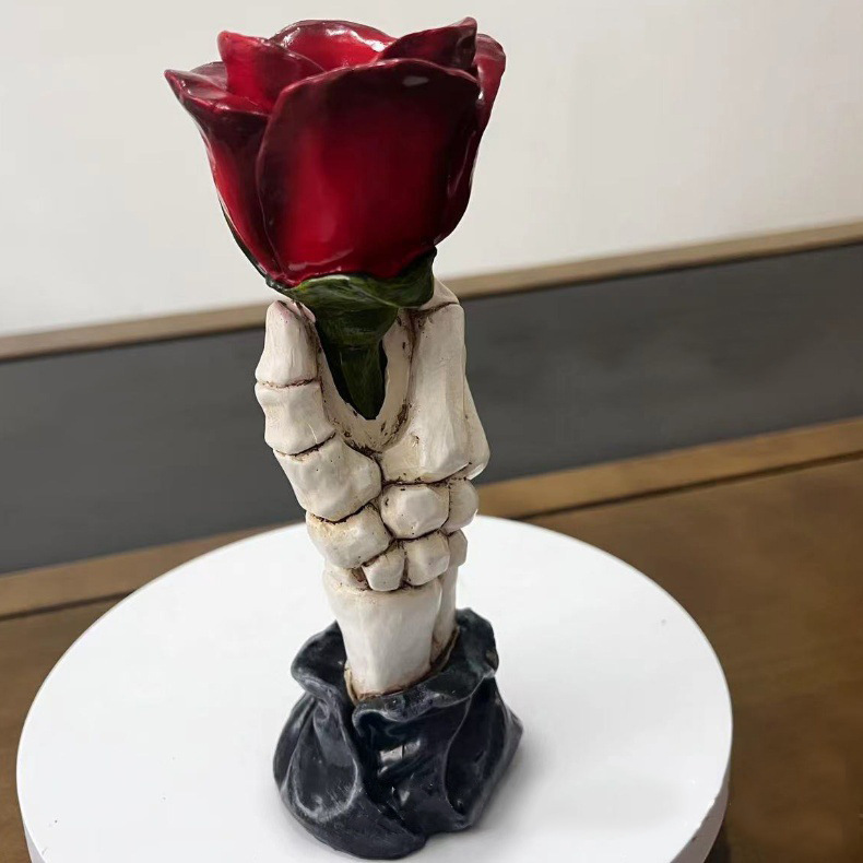 Rose Hand Candlestick