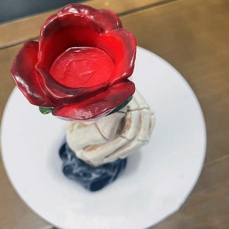 Rose Hand Candlestick
