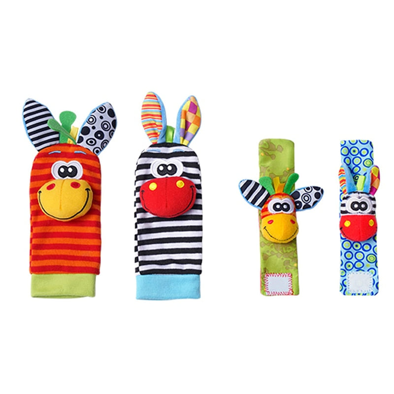Baby Rattle Socks Set