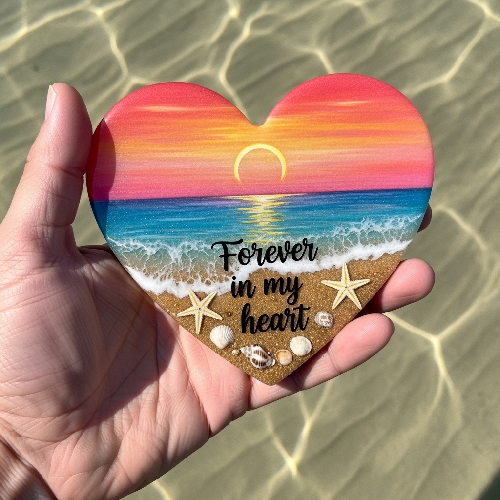 Resin Ocean Hearts