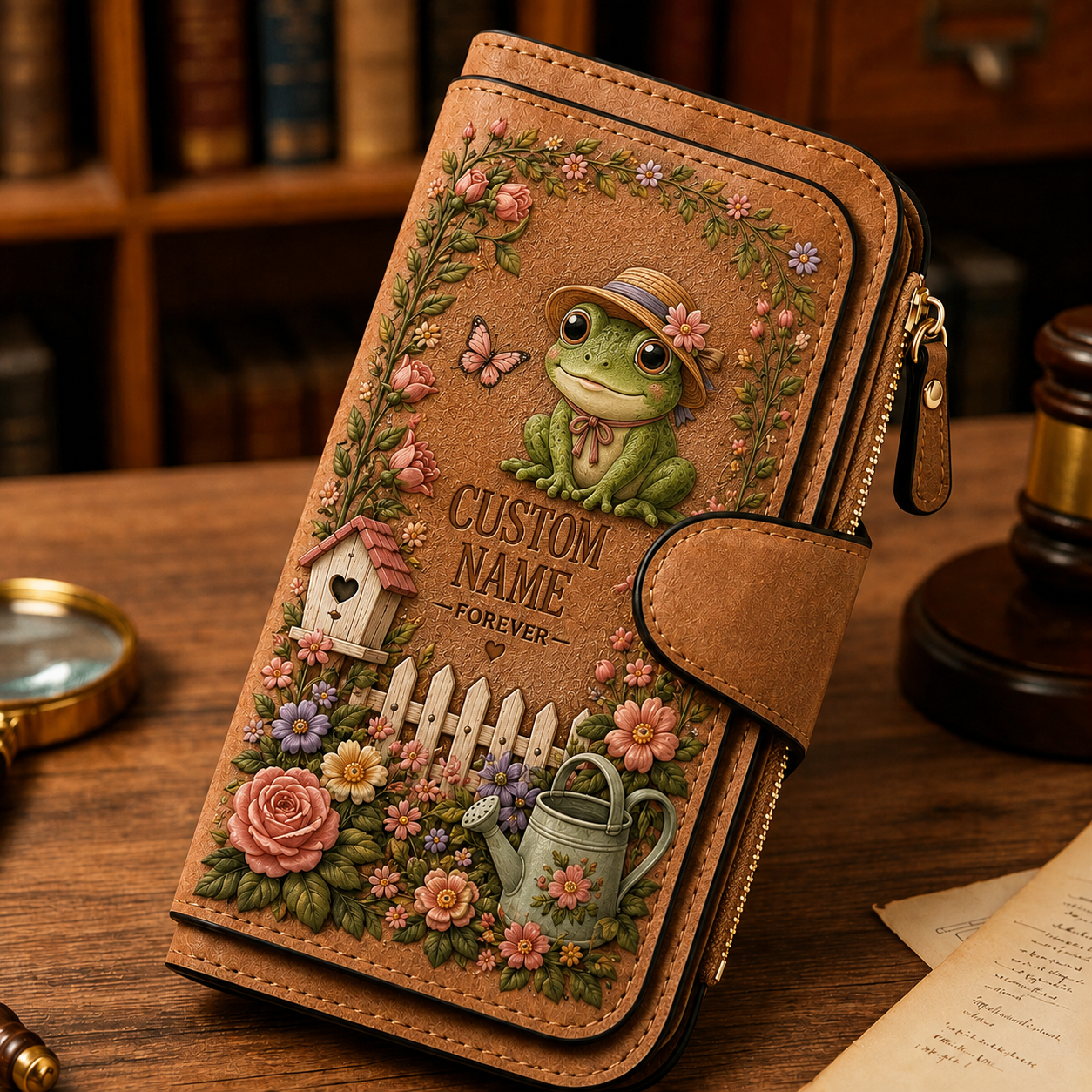 🌸 Personalized Garden Wallet - Perfect Gift For Her 🌿