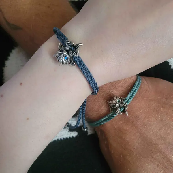Cute Silver Dragon Bracelet