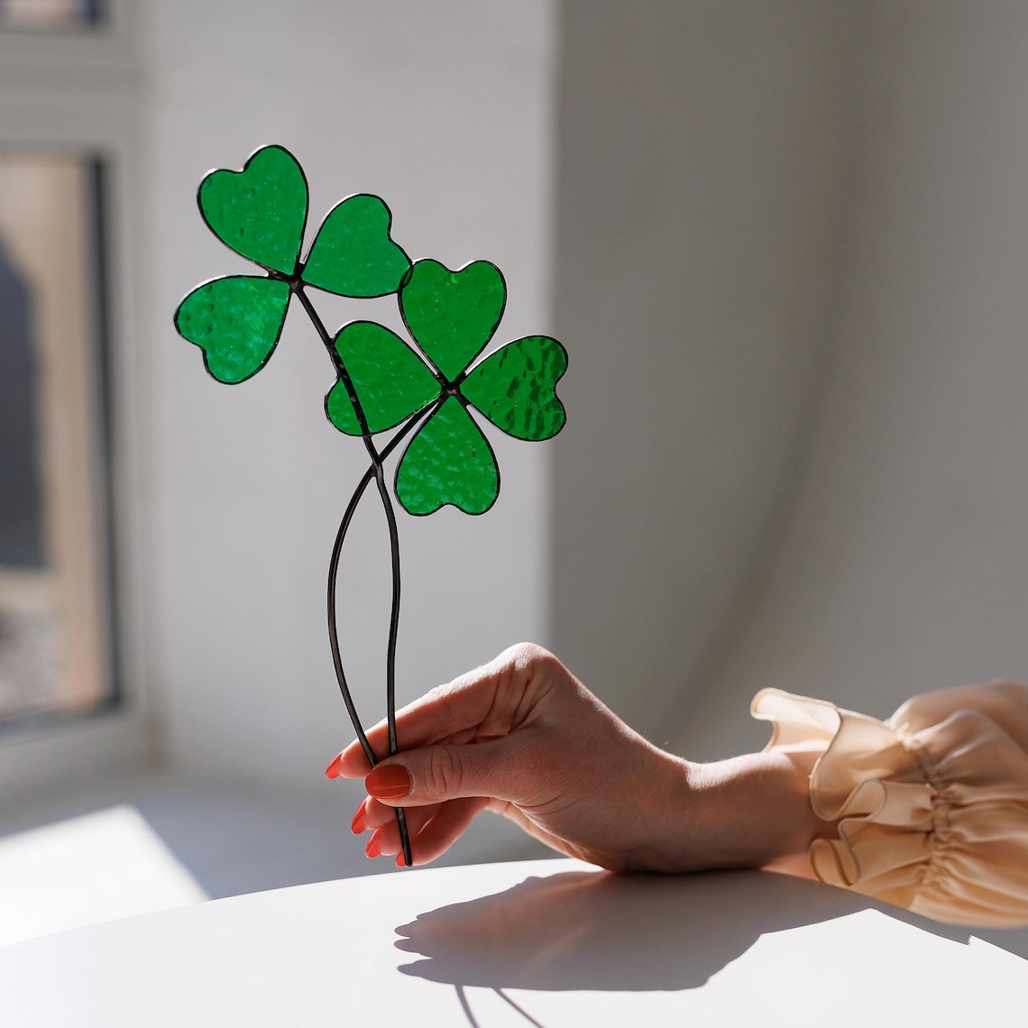 Lucky Shamrock Suncatcher