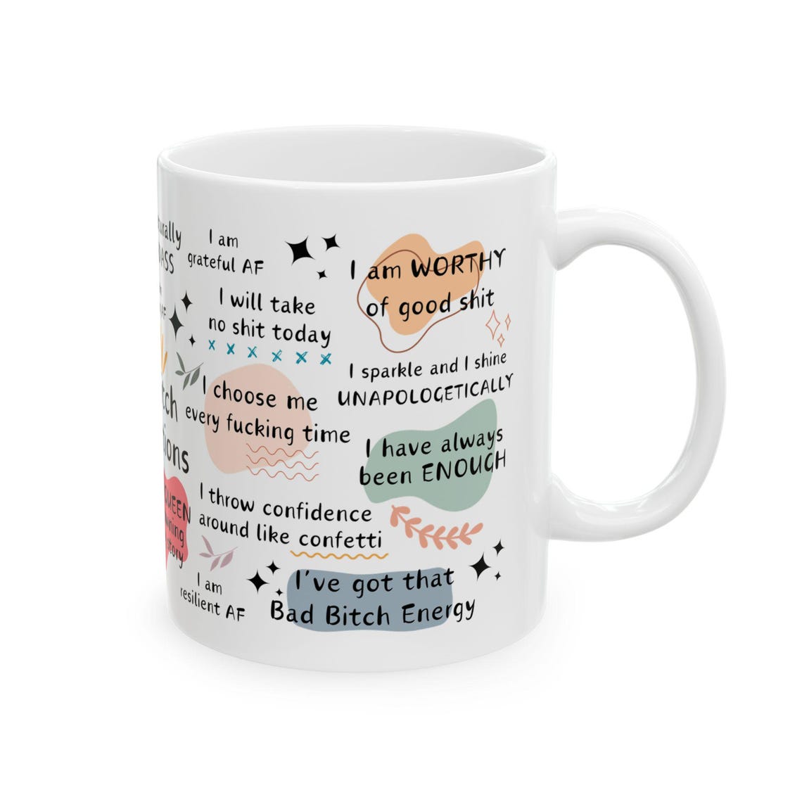 Bad Bitch Energy Affirmation Mug