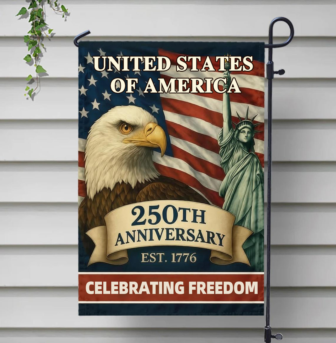 America 250th Anniversary Garden Flag
