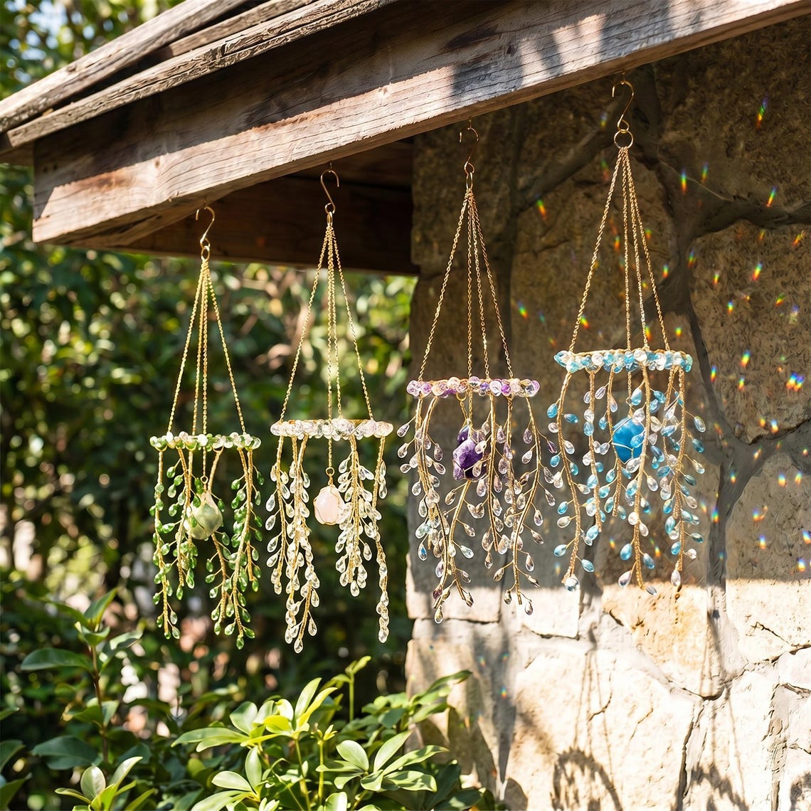 🔥Limited-time 60% off sale--Handmade Willow Tree Crystal Prism Rainbow Maker