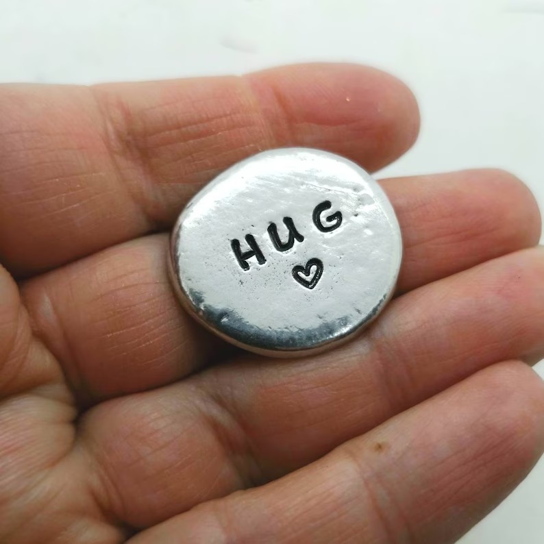 Heartfelt Pewter Pocket Tokens