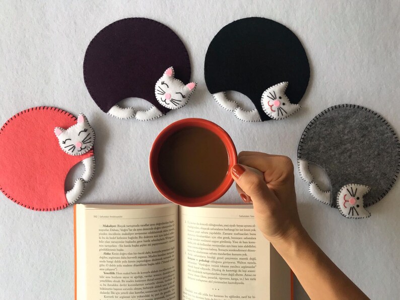 Funny Cute Cat Coasters