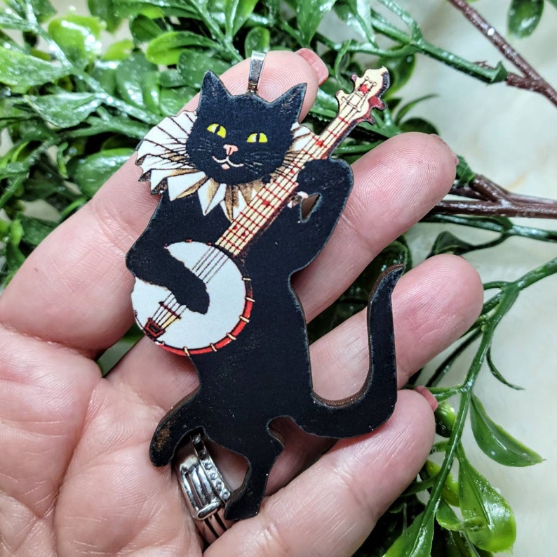 Banjo Cat Ornament