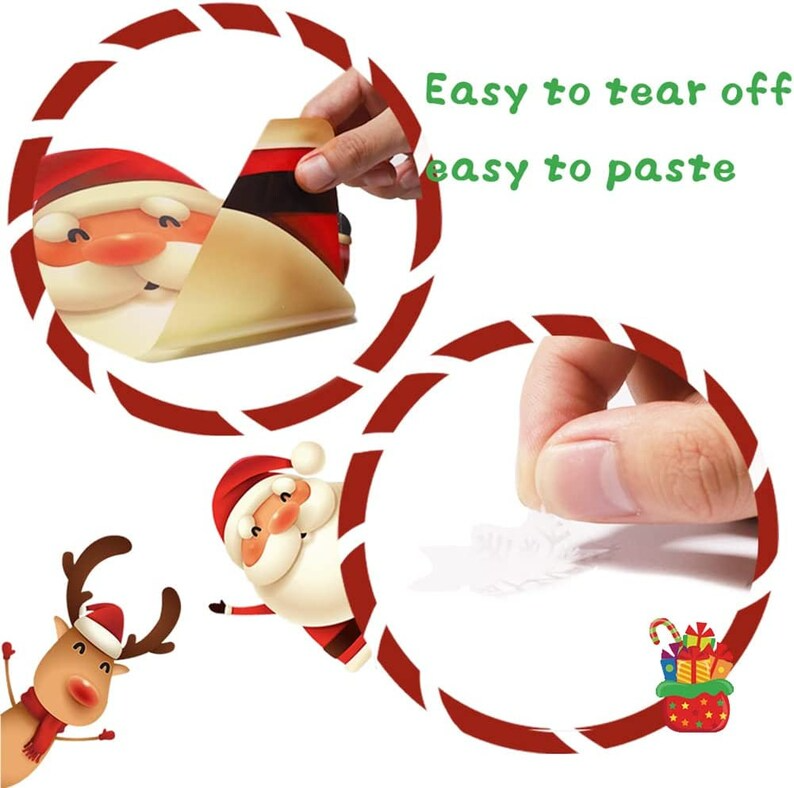 🎄Christmas Snowflake Window Clings Stickers❄️