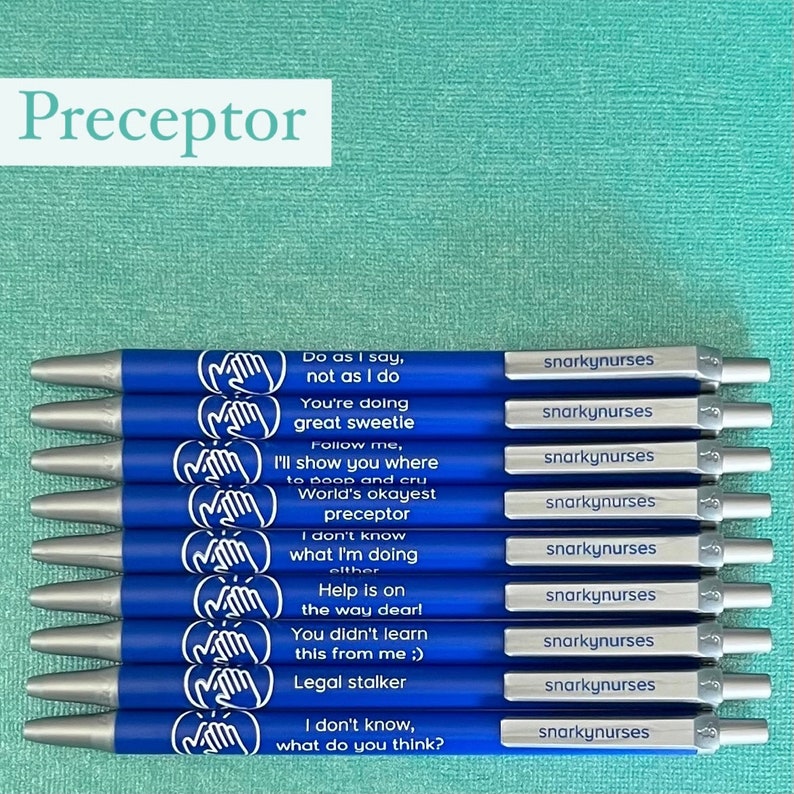 Nurse Pens: Sarcastic Black Ink Set