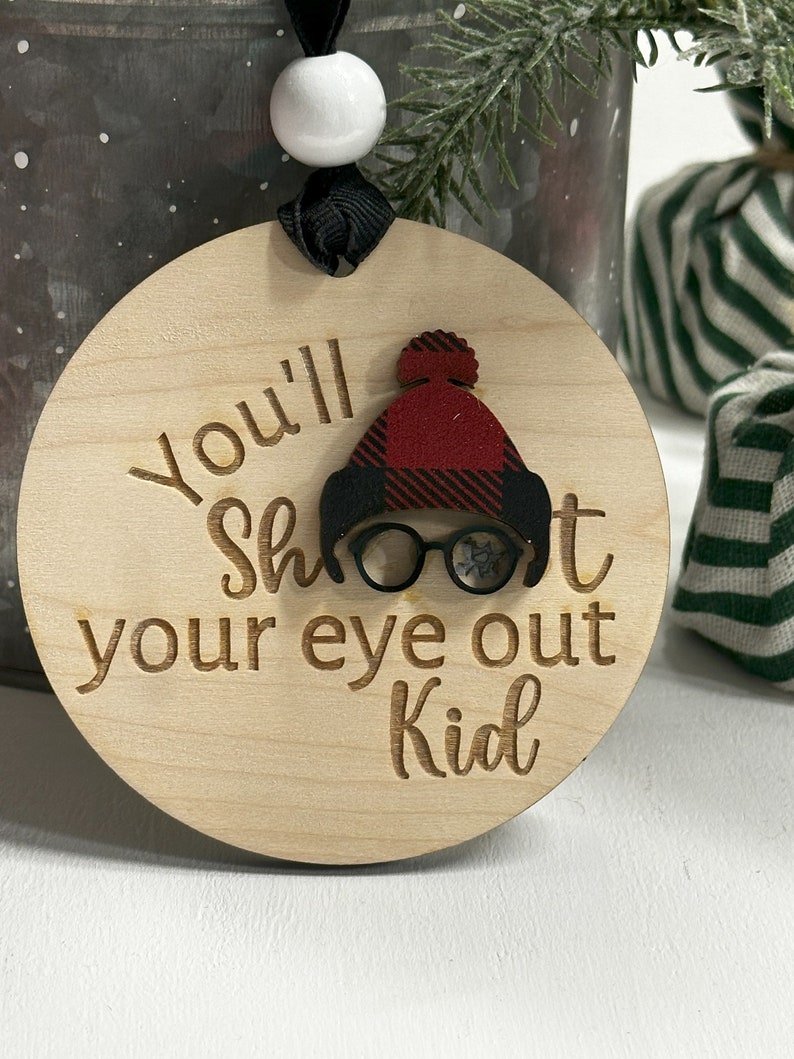 Shoot Your Eye Out Glasses Ornament