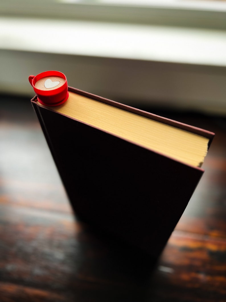 Cup of Coffee Bookish Bookmark - 3D Printed