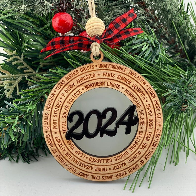 2024 Year In Review Christmas Ornament