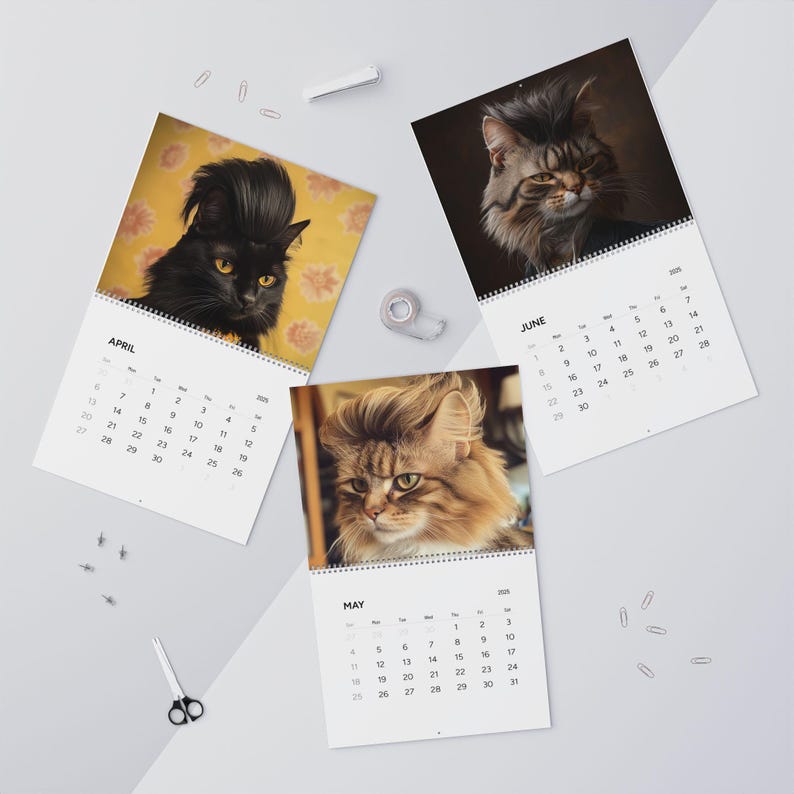 Purrfect Mullets 2025 Calendar