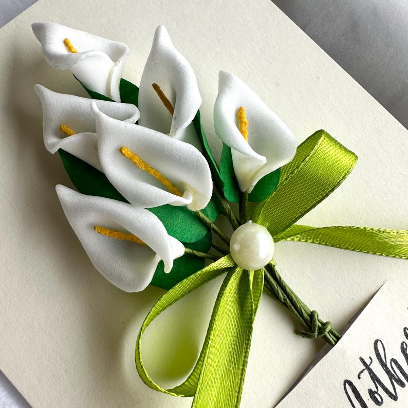 Calla Lily Flower Card