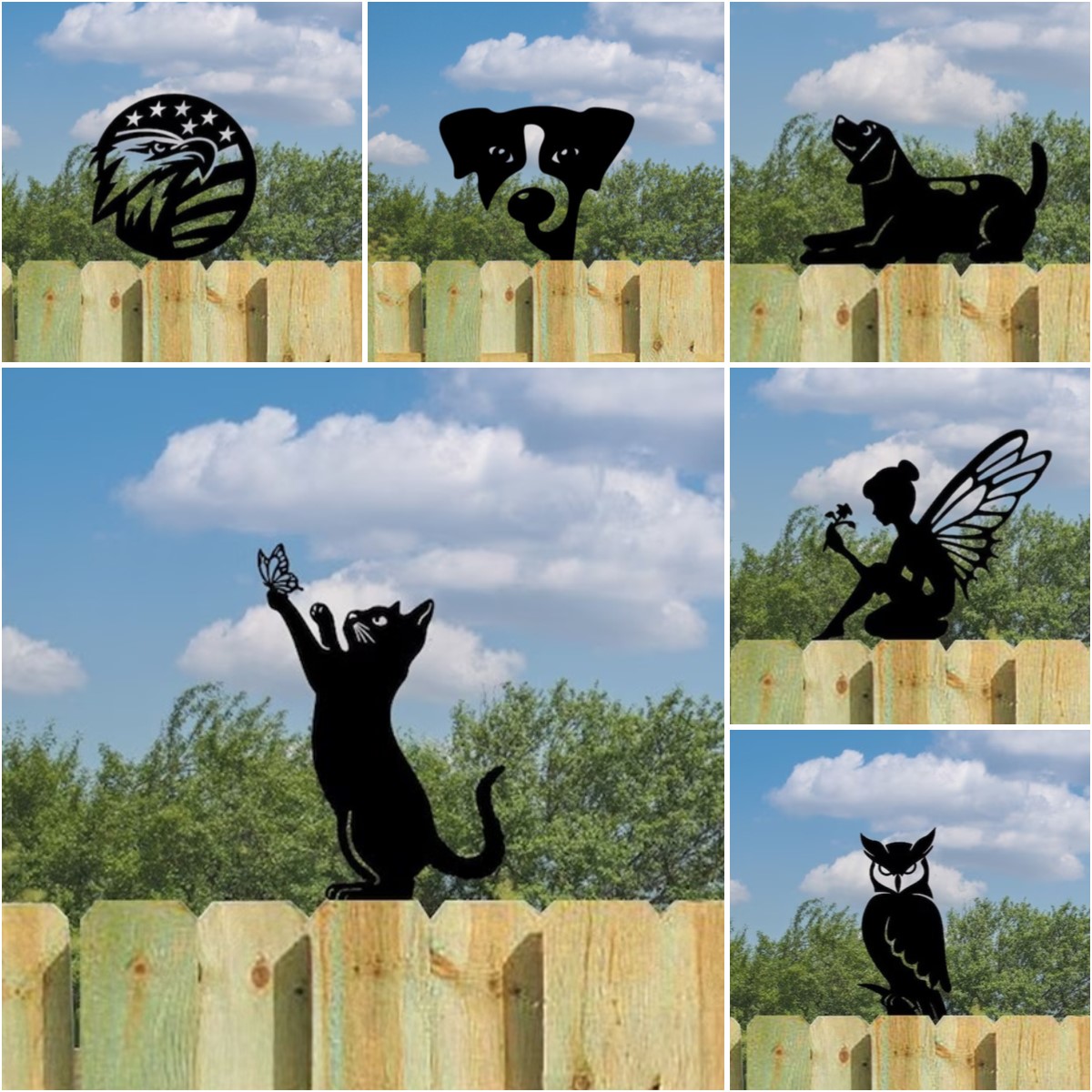 Outdoor Patio Garden Design Fence Ornament