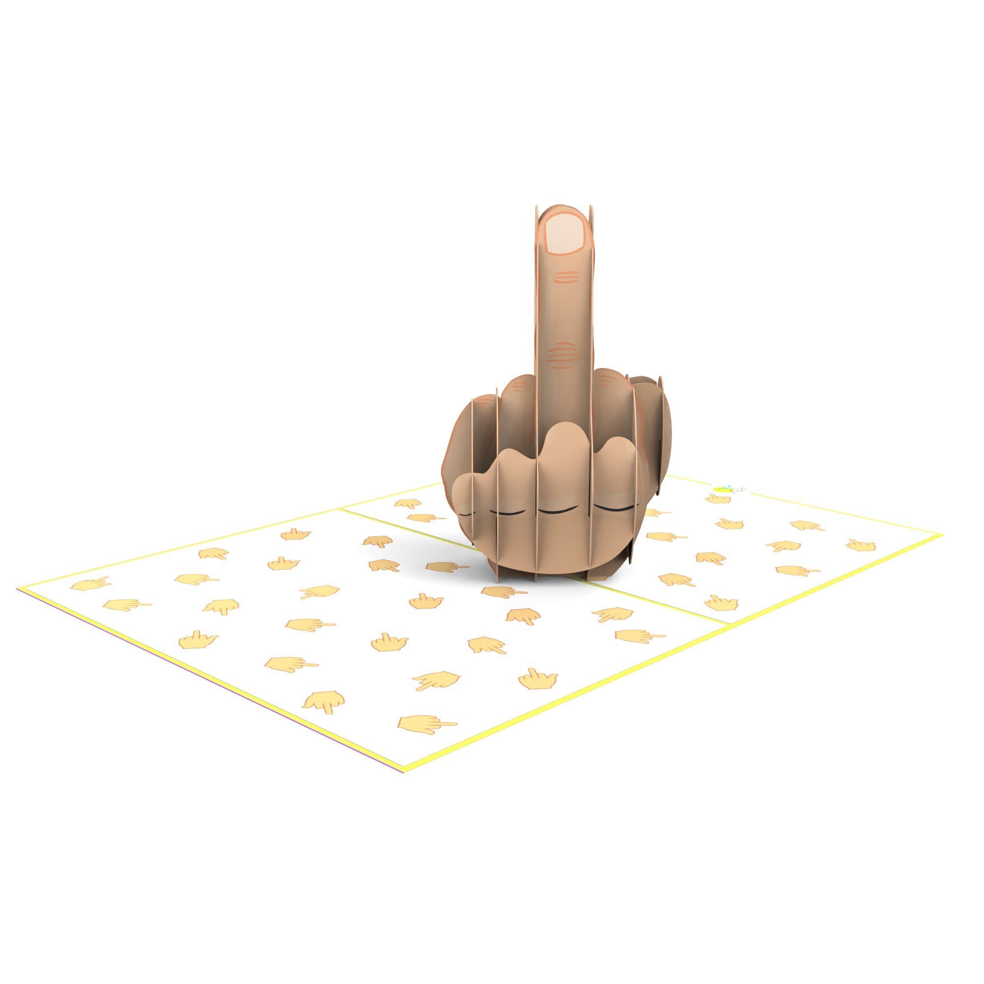 Rude Fuc* You Pop Up 3D Middle Finger Card