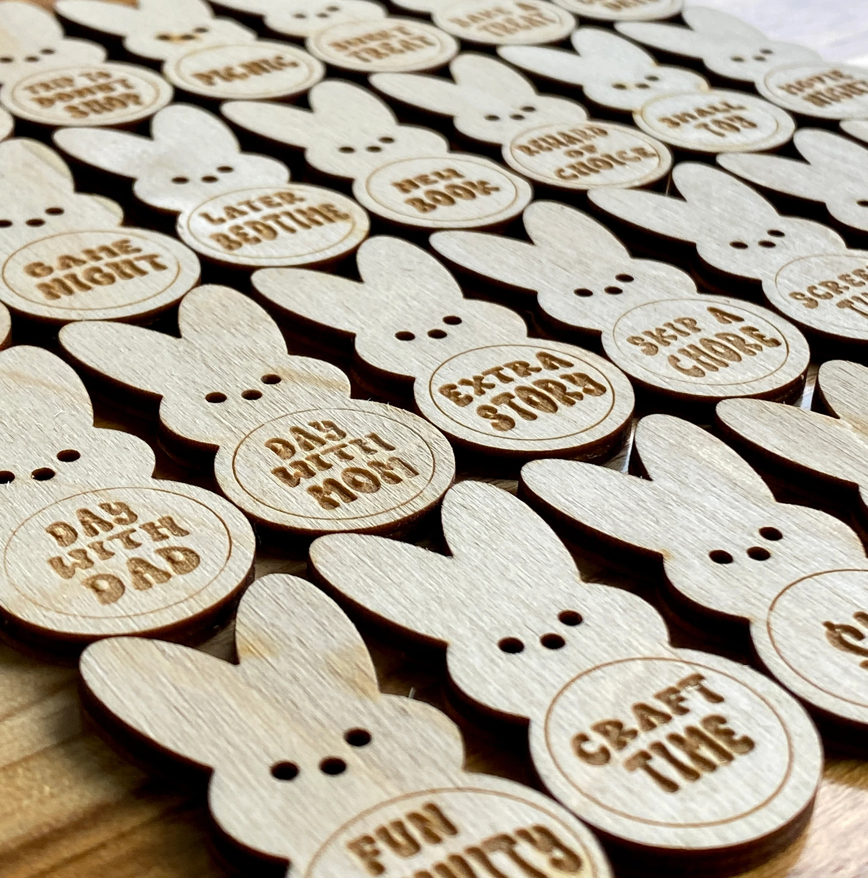 Easter Kids Reward Bunny Tokens