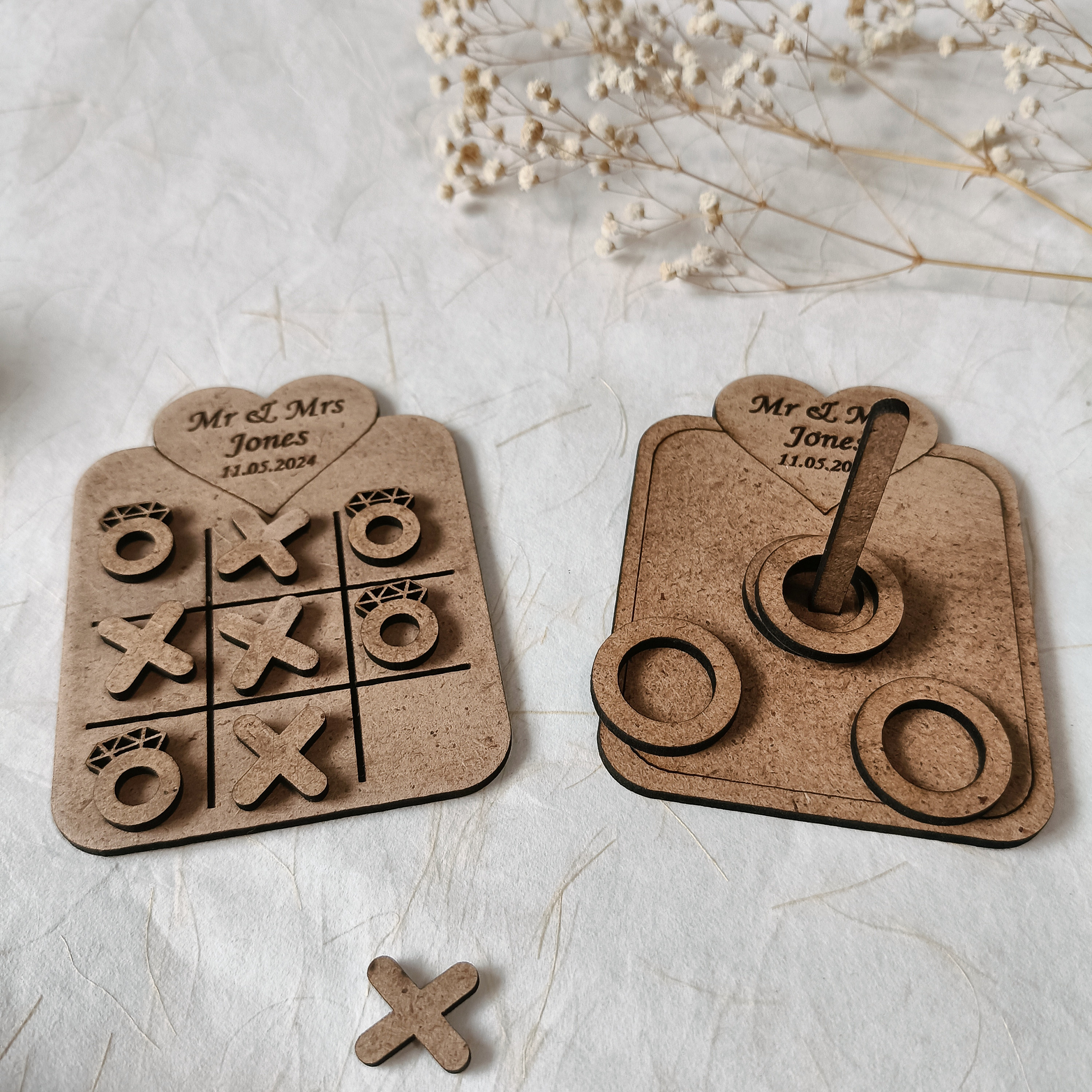 Personalised Wedding Table Game Keepsake