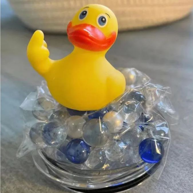 Fucktopus Rude Rubber Duck Middle Finger Prank