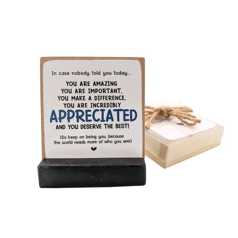 Thank you gift desk decor