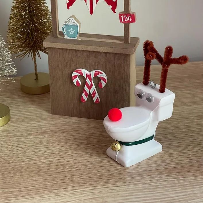 Toilet Reindeer